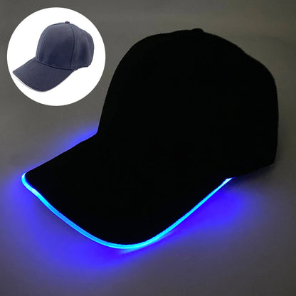 Cappellino da baseball luminoso fashion a LED, cappello hip-hop fluorescente per bar e club, per uomo e donna, DJ, danza, accessori e costume