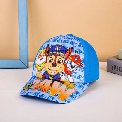 Cute Paw Patrol Sun Hat Cartoon Everest Skye Baseball Cap Pat Patrouille Puppy Dog Summer Sun Hat Adjustable Cotton Hats