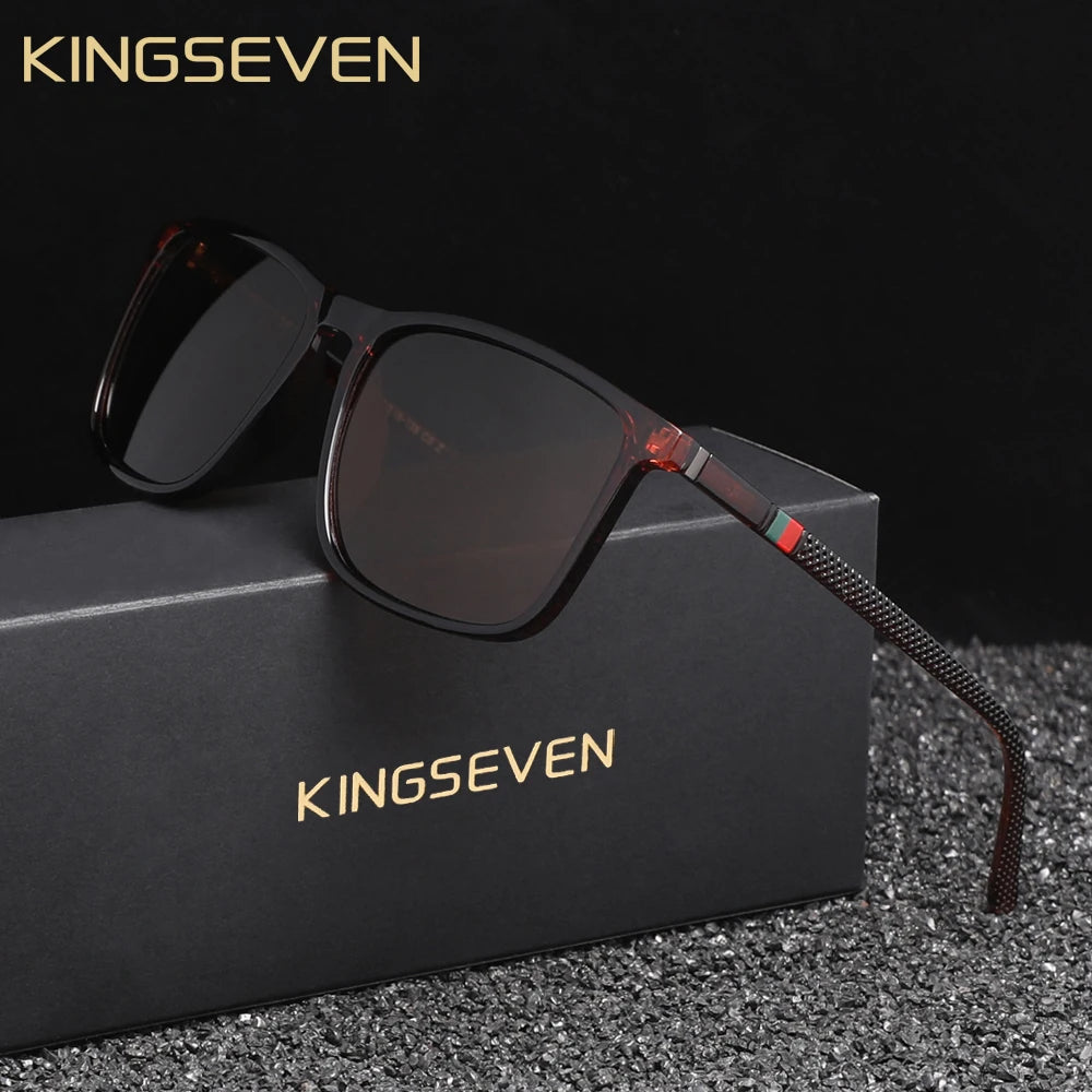 KINGSEVEN Brand Polarized Sunglasses For Men UV400 Protect Eyes Glasses For Holiday Light Weight Fishing Driving Glasses