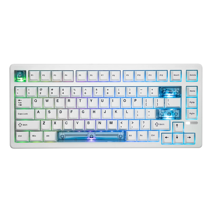 Teclado Mecânico Magnético EPOMAKER HE80 75% Layout US QWERTY Hot-Swap Creamy Gasket com Fio, Efeito Hall, DKS SOCD para PC/Mac