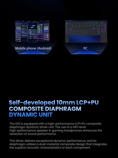 EPZ G10 kabelgebundene HiFi-Gaming-Ohrhörer – Type-C & 3.5mm In-Ear-Monitor-Kopfhörer mit DAC, Geräuschisolierung, abnehmbarem Kabel & Mikrofon