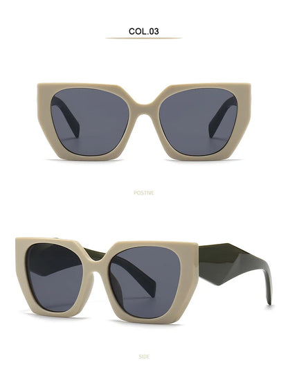 New Retro Designer Oversized Square Sunglasses For Women Men Luxury Brand Fashion Sun Glasses Ins Trending Ladies Shades UV400