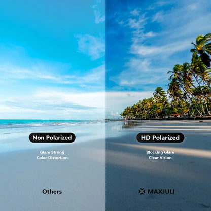 JULI Polarized Sunglasses for Men Women Rectangular Sun Glasses Driving Running Fishing Male Glasses UV400 8806