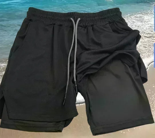 Dragon Ball Summer Men's Shorts Anime Printed Sports Pants Breathable Quick Drying Double Layer Shorts Gym Pants 2026 Streetwear