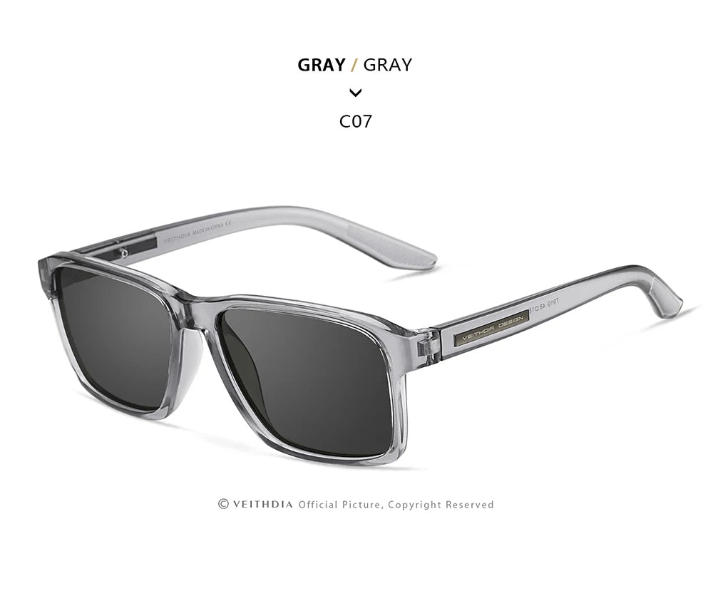 VEITHDIA Polarized UV400 Sunglasses Fashion Photochromic Gradient Mirror Lens Sports Driving Eyeglasses for Men And Women X7919