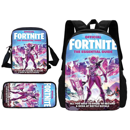 Child School Backpack With Shoulder Bag Pencil Bags School Bags for Hot Game Design-F-FortniteS Boys Girls Best Gift