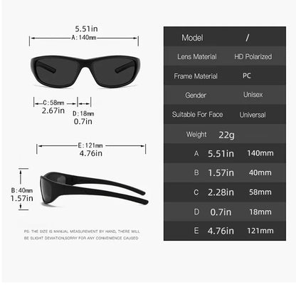 Brand Luxury Designer New Fashion Polarized Sunglasses For Men Outdoor Cycling Sun Glasses Driving Riding Sports Eyewear 6123