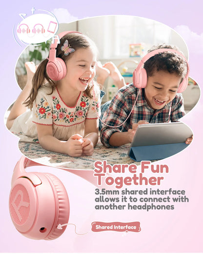 Awatrue Kids Headphones Comfortable Toddler Headsets for School Ideal Gifts for Son Daughter Sound and Safe Listening Experience