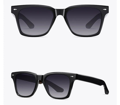 Swanwick TR90 retro polarized sunglasses men acetate square sun glasses for women unisex UV400 grey black European style