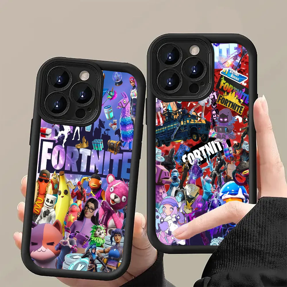 F-Fortnite Gaming-Handyhülle für Samsung S26 S25 S24 S23 S22 S21 S20 F06 M16 Note 20 FE Plus Ultra 4G 5G – weiche Silikon-TPU-Hülle