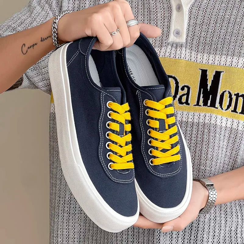 Hot Sale Men's Sports Casual Shoes Hot-Selling Male Skateboard Footwear Fashion Sneakers Daily Male Walking Shoes Canvas Flats