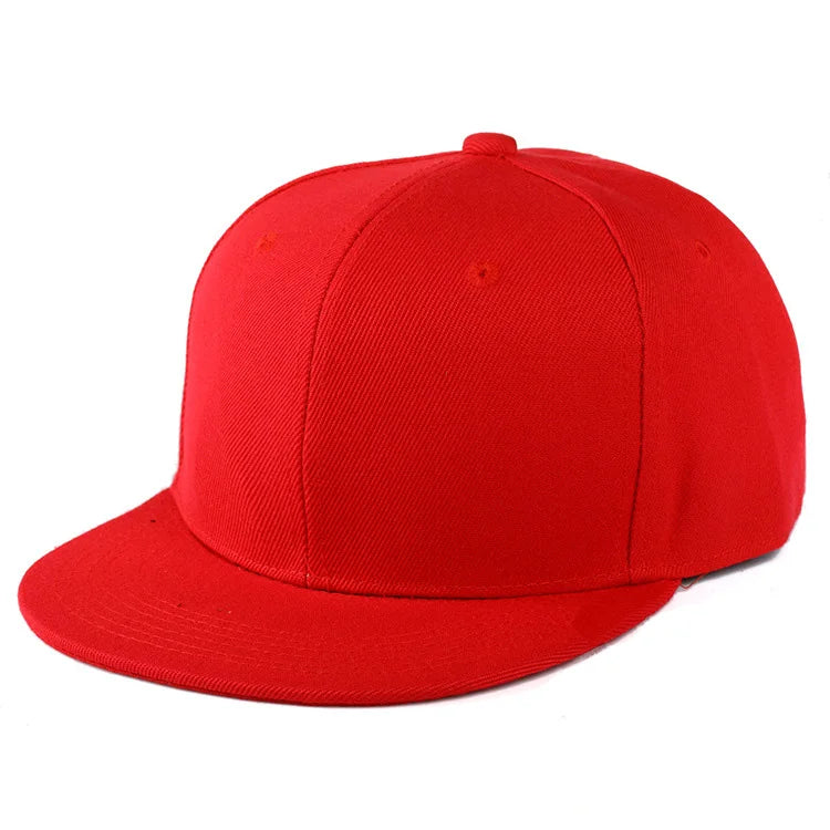 Fashion Solid Baseball Cap Flat Peak Hip Hop Hats Men Women Snapback Caps Male Bone Band Kpop Casual Travel Outdoor Sun Hats
