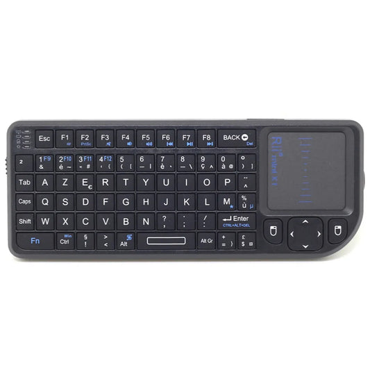 Teclado Mini Sem Fios Original Rii X1 2.4GHz Inglês/RU/ES/FR com TouchPad para Android TV Box/PC/Portátil