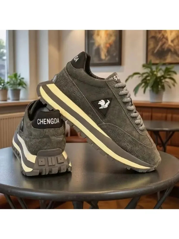 Men's fashion daily casual sports shoes, simple atmosphere, non-slip and wear-resistant high-quality men's running shoes