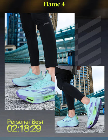 Carbon Plate Sports Running Shoes Marathon Men Breathable Lightweight Women's Comfortable Athletic Non-Slip Chunta Sneakers