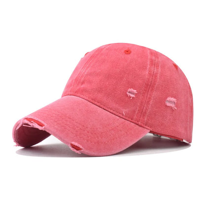 Distressed Baseball Cap Dad Hats for Men Women Vintage Washed Cotton soft crown Hat Adjustable Low Profile Unisex Style Headwear