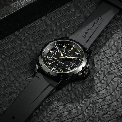 SAPPHERO Herrenuhr – Luxuriöse Quarzuhr, wasserdicht bis 50 m, ausgestattet mit einem importierten Uhrwerk und einem Edelstahlgehäuse – Eine ideale Geschenkidee für Herren.