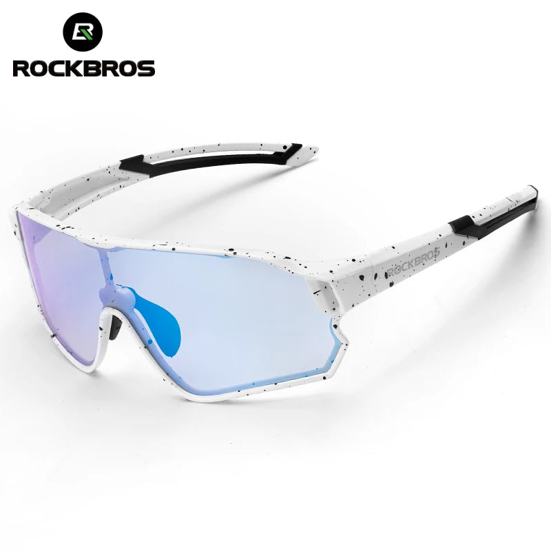 ROCKBROS Kids Polarized Photochromic Cycling Glasses UV400 Protection Outdoor Sports Sunglasses Child MTB Bicycle Eyewear