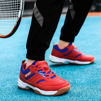 Zapatillas de tenis unisex transpirables para hombre y mujer, para deporte al aire libre, gimnasio, bádminton y voleibol