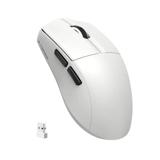 Mouse portatile E-YOOSO ultraleggero, mouse cablato tri-mode 2.4G/BT/USB-C, mouse ricaricabile per computer, laptop/PC/Mac