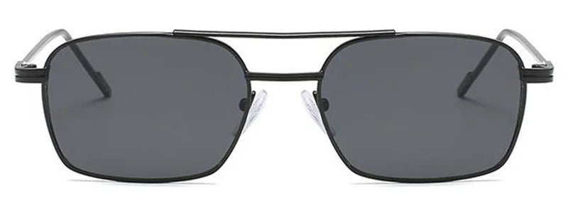 NEW Sun Glasses Unisex Double Beam Anti-UV Spectacles Personality Eyeglasses Simplity Ornamental Alloy Frame Sunglasses