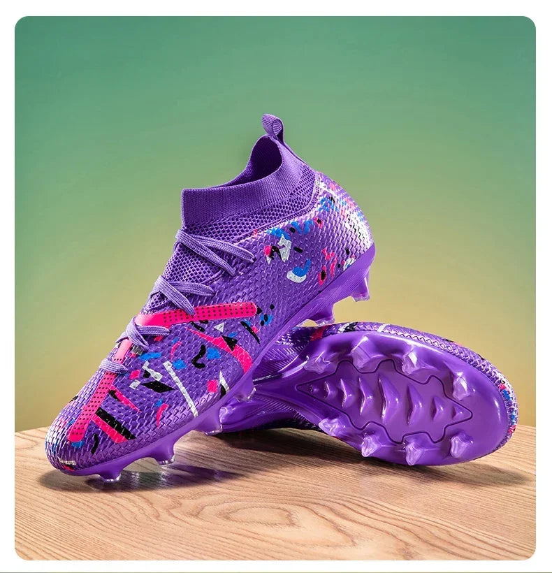 Nouvelles chaussures de football pour hommes, baskets de football pour terrain gazonné, chaussures de football d'extérieur, chaussures d'entraînement professionnelles, chaussures de sport antidérapantes, ultralégères,
