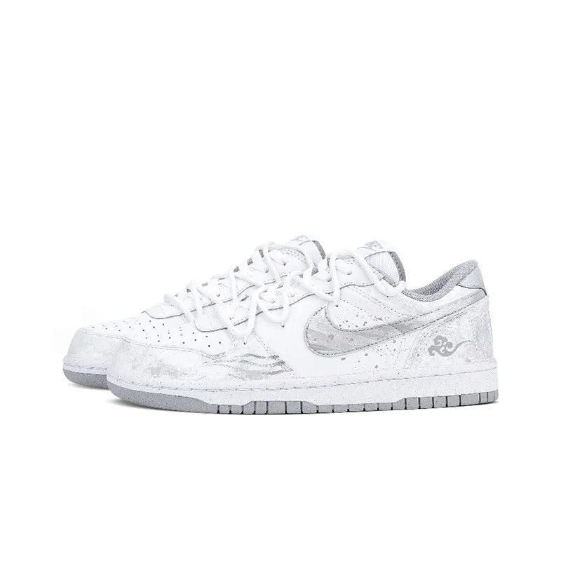 Adidași personalizați Nike Big „Wa An Ta Yun” în stil retro high-street, cu efect de tuș chinezesc, model low-top unisex pentru skate