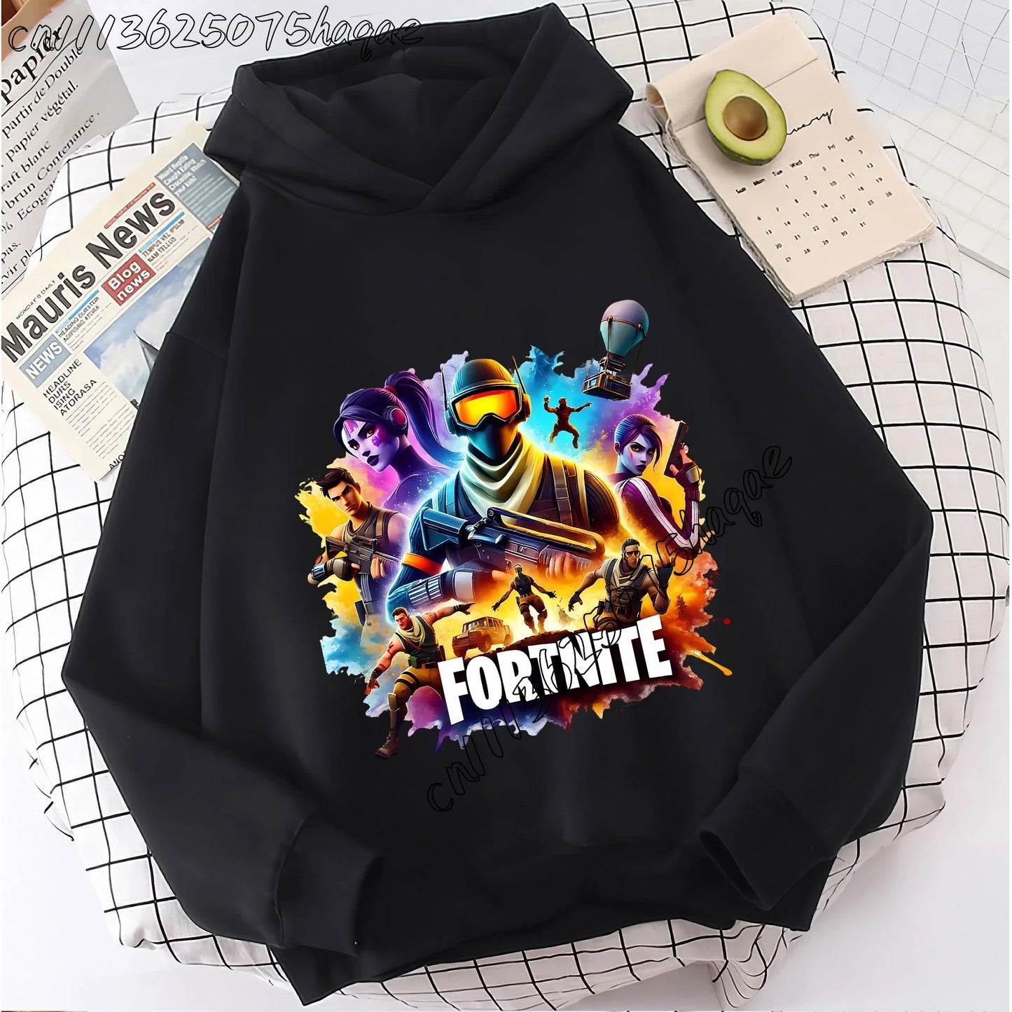 Fortnite Kids Hooded Coats Anime Fortnite Sweatshirts Game Spring Autumn Hoodies Sportswear Children Clothes Gift