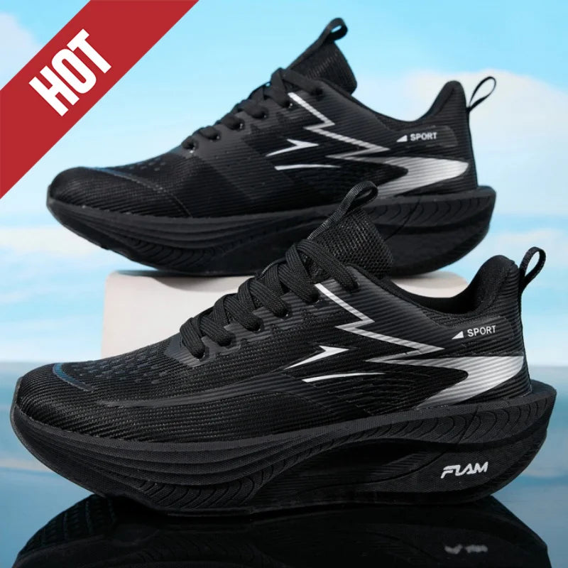 Scarpe sportive da running da uomo per maratona, con cuscino d’aria, traspiranti, leggere e confortevoli, sneakers atletiche outdoor da donna per jogging e tenis