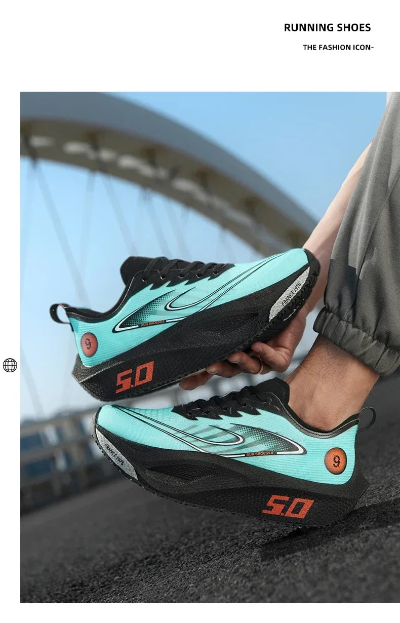 Unisex 2025 Laufschuhe mit Vollcarbonplatte – professionelle Marathon-Rennschuhe, leicht, federnd gedämpft und atmungsaktiv