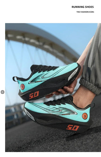 Unisex 2025 Laufschuhe mit Vollcarbonplatte – professionelle Marathon-Rennschuhe, leicht, federnd gedämpft und atmungsaktiv