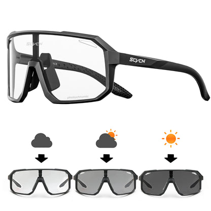 SCVCN New Outdoor Cycling Glasses Bike Sunglasses Men UV400 Eyewear Sports MTB Goggles Bicycle Women Riding Hiking Sunglasses