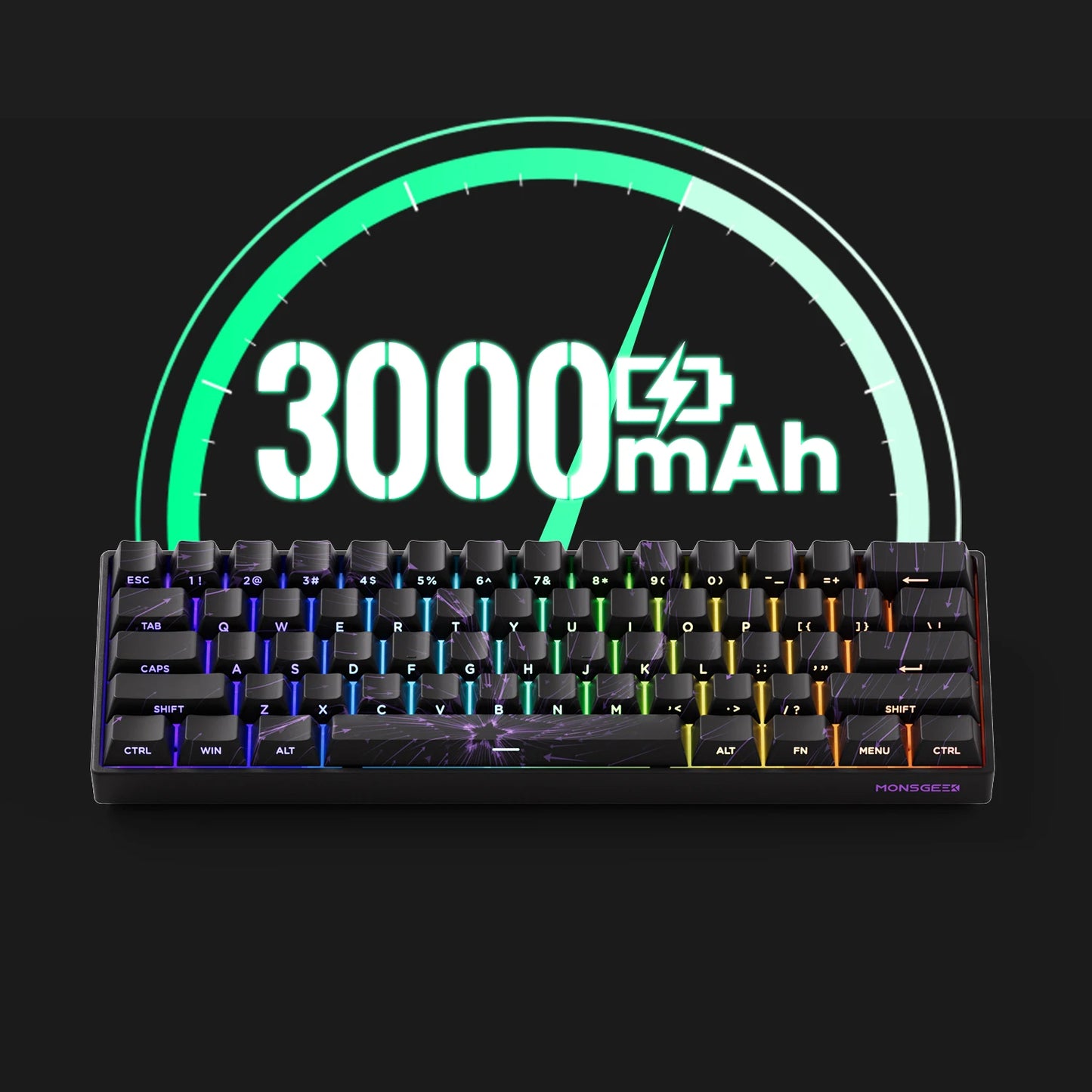 Akko MonsGeek FUN60 PRO&MAX HE Mechanical Keyboard Magnetic Switch 60% Gaming Keyboard Rapid Trigger 8K Custom Keyboard