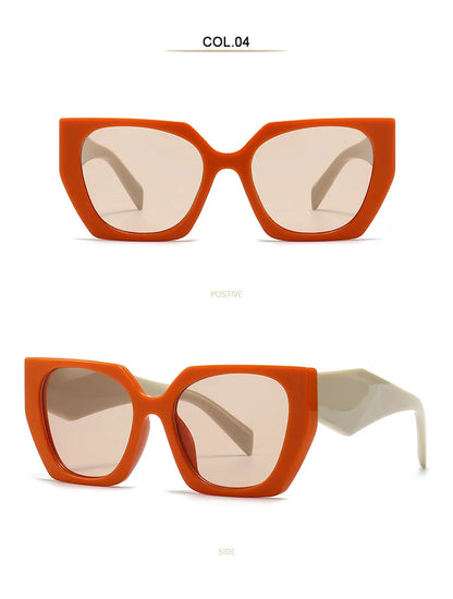 New Retro Designer Oversized Square Sunglasses For Women Men Luxury Brand Fashion Sun Glasses Ins Trending Ladies Shades UV400