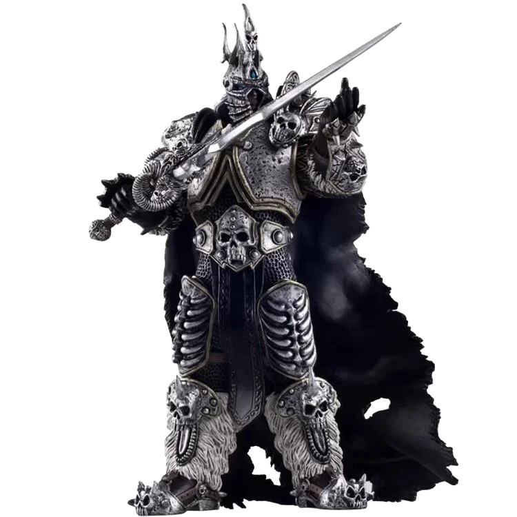 16cm World of Warcraft Game Figure Lich King Arthas Death Knight Standing Frostmourne Desktop Ornaments Collect Festival Gifts