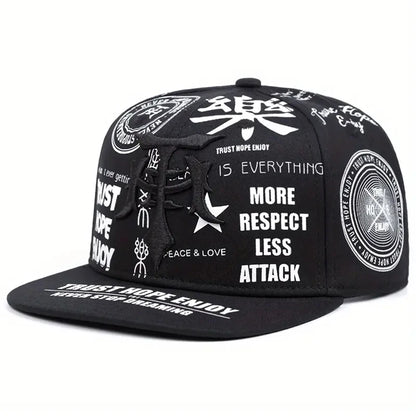 2026 New Fashionable Creative Baseball Hat T Graffiti Embroidery Street Hip Hop Hat Daily Casual Wear Sunshade Hat Flat Edge Hat