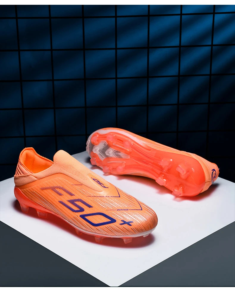 New Men's Football Boots Turf Comfortable Ultralight Soccer Shoes Non-Slip Sport FG Grass Cleats Futsal Indoor Adult Non-Slip