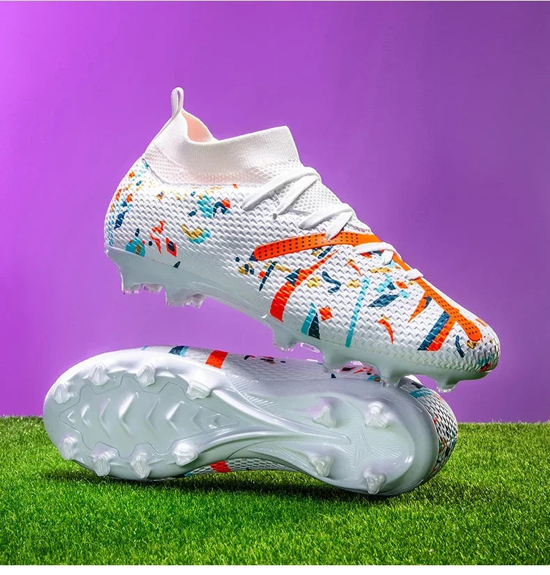 Nouvelles chaussures de football pour hommes, baskets de football pour terrain gazonné, chaussures de football d'extérieur, chaussures d'entraînement professionnelles, chaussures de sport antidérapantes, ultralégères,