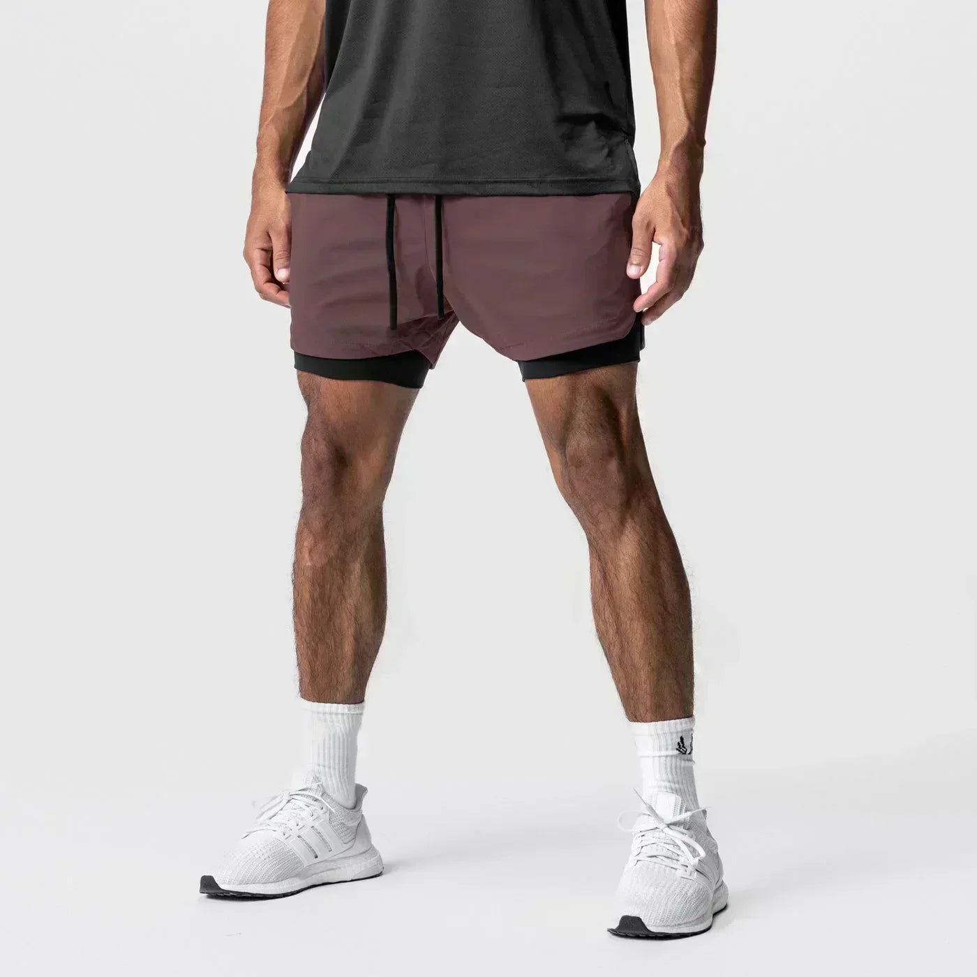 Dragon Ball Men's Shorts Double Layer 2-in-1 Shorts Vegeta Japan Anime Summer Autumn Quick-Drying Fake Two-piece Sports Shorts