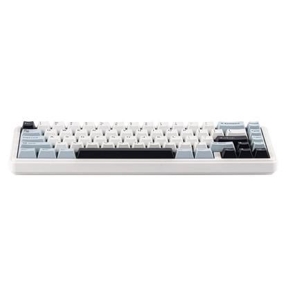 Teclado mecânico EPOMAKER x AULA F65 com layout 65%, hot-swap, montagem gasket e ligação com fios/Bluetooth/2.4G sem fios para Mac/Win