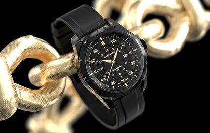 SAPPHERO Herrenuhr – Luxuriöse Quarzuhr, wasserdicht bis 50 m, ausgestattet mit einem importierten Uhrwerk und einem Edelstahlgehäuse – Eine ideale Geschenkidee für Herren.