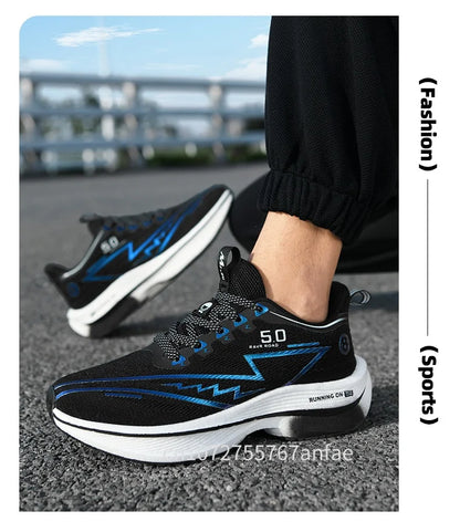 Scarpe da running da uomo con piastra in carbonio, leggere, ultra ammortizzate, traspiranti, da maratona, con assorbimento degli urti e supporto, sneaker sportiva comoda da donna
