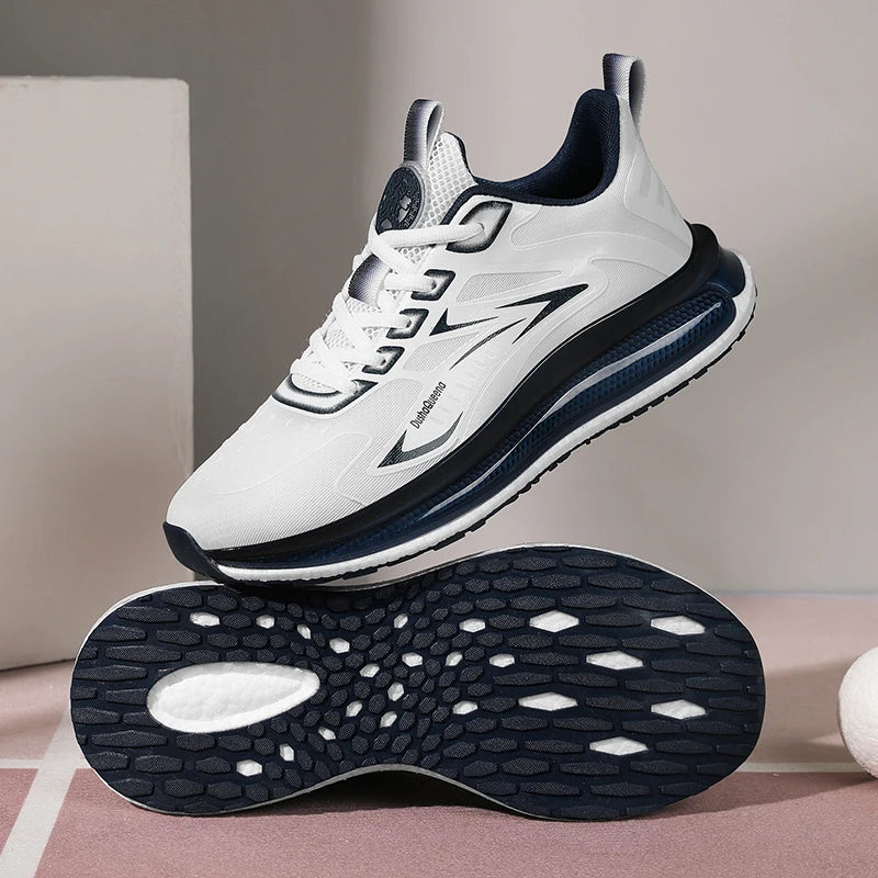 Baskets d'extérieur pour hommes, chaussures de course respirantes et antidérapantes à coussin d'air, de Jogging, de Sport, légères, décontractées