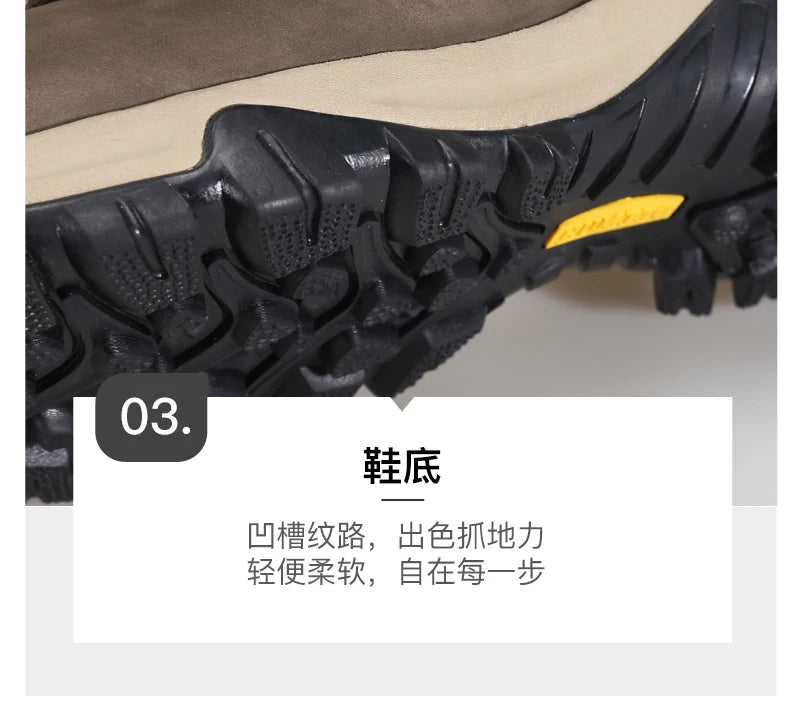 Zapatos de senderismo HUMTTO, botas de caza impermeables para hombre, botas tácticas de combate para desierto hasta el tobillo, botas de trekking para hombre y mujer, zapatillas cálidas de cuero