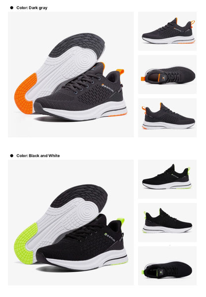 Baasploa Scarpe da running uomo nuove in mesh traspirante, sneakers sportive taglie forti 41-48, scarpe casual classiche da uomo antiscivolo per outdoor, comfort elevate