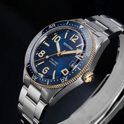 Sugess Diving Watch for Men Automatic Mechanical Wristwatches 20ATM Waterproof Sapphire NH35A Movement BGW9 Luminous New S434-2