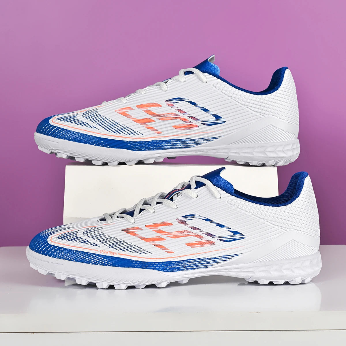 Chaussures de football unisexes TF, crampons antidérapants pour terrain synthétique, chaussures de football respirantes et légères pour l'entraînement et les matchs d'adultes