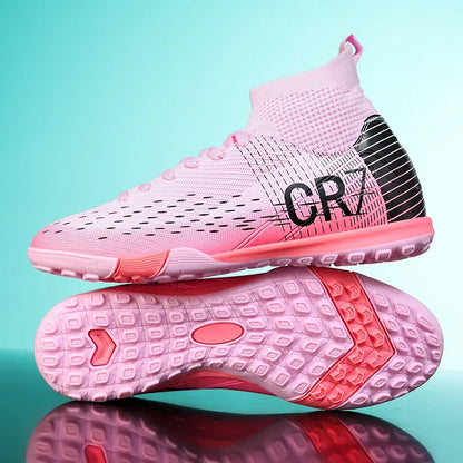 Nouvelles chaussures de football pour hommes, crampons pour terrain en herbe, baskets, chaussures de football de haute qualité, antidérapantes, montantes, pour futsal, matchs en salle, best-seller FG/TF