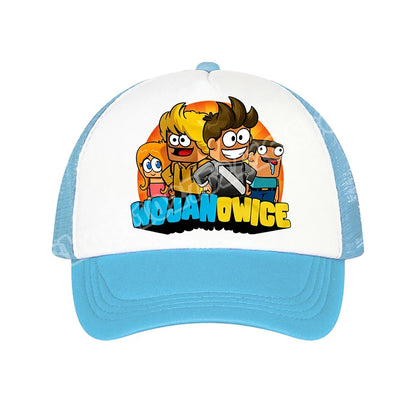 Boys Baseball Caps Wojan Team Anime Character Printed Sun Hat Kids Adults Adjustable Peaked Cap Cartoon Summer Casual Hats Gifts
