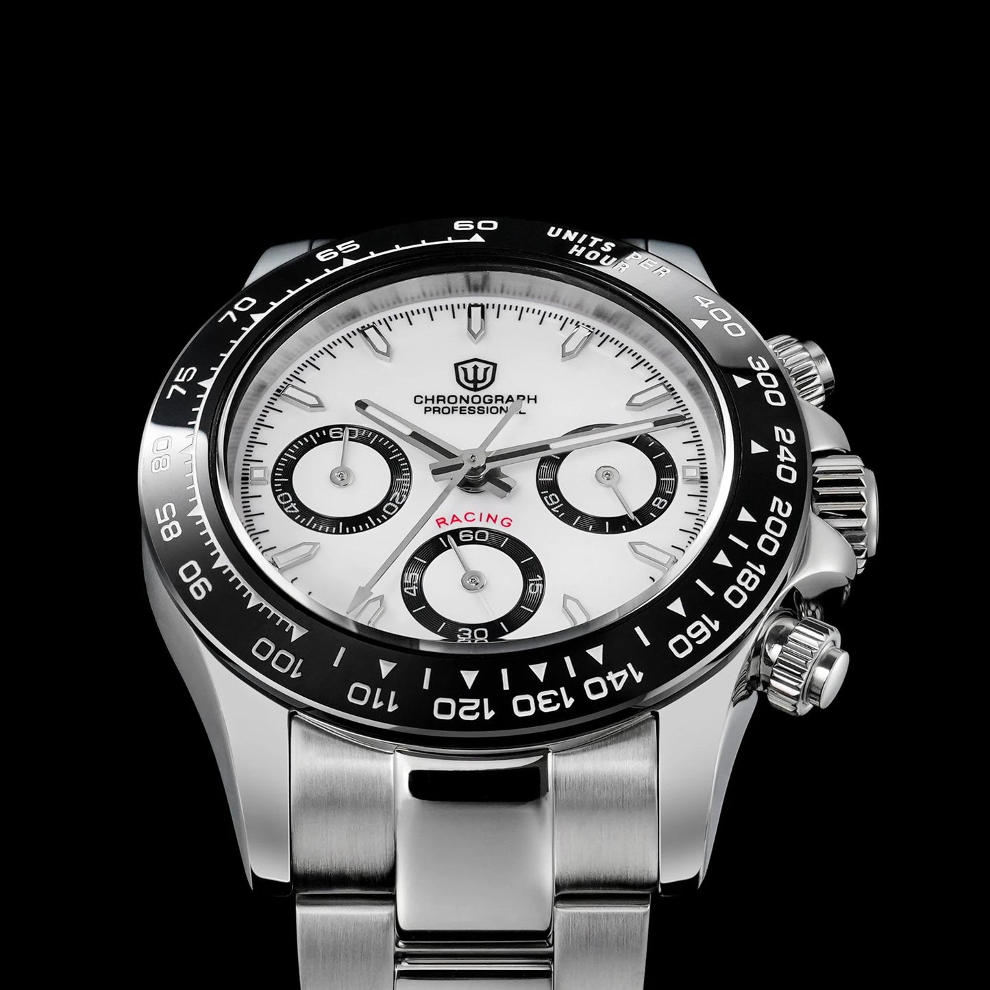 Watchdives WD16500 V2 Men Watch VK63 Quartz Movement Chronograph Wristwatch Stainless Steel Sapphire Crystal Luminous  Watches